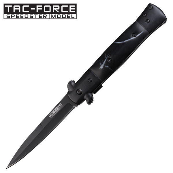 7" Pearl Stiletto Spring Assisted Folding Pocket Knife - Tophatter's Army Products & Self Defense Collectible Weapons - Tophatter Daily Deals